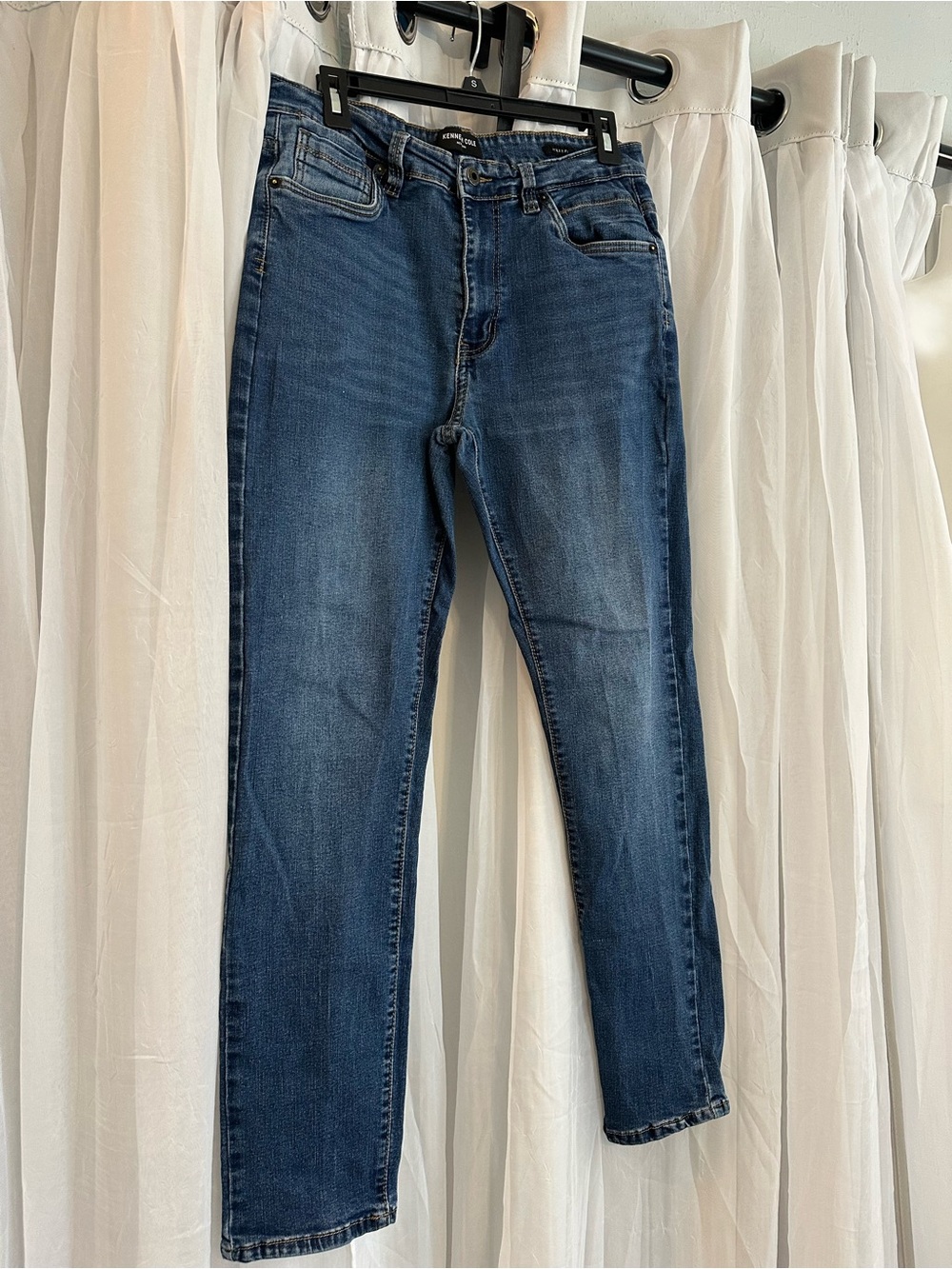 Kenneth Cole REACTION Classic Men's Blue Slim Jeans. 34x32